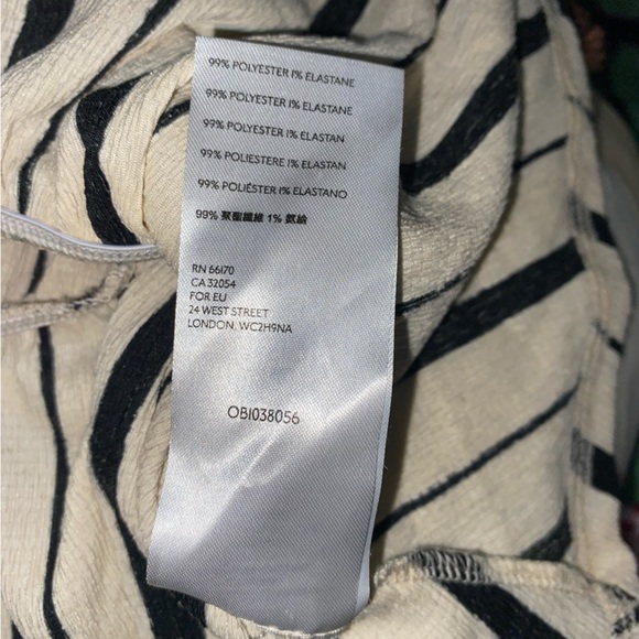 Maeve for Anthropologie Striped Ruffle Tie Waist One Shoulder Top - Picture 8 of 8